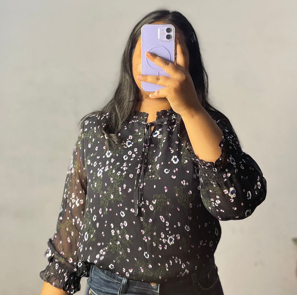 Chiffon floral top