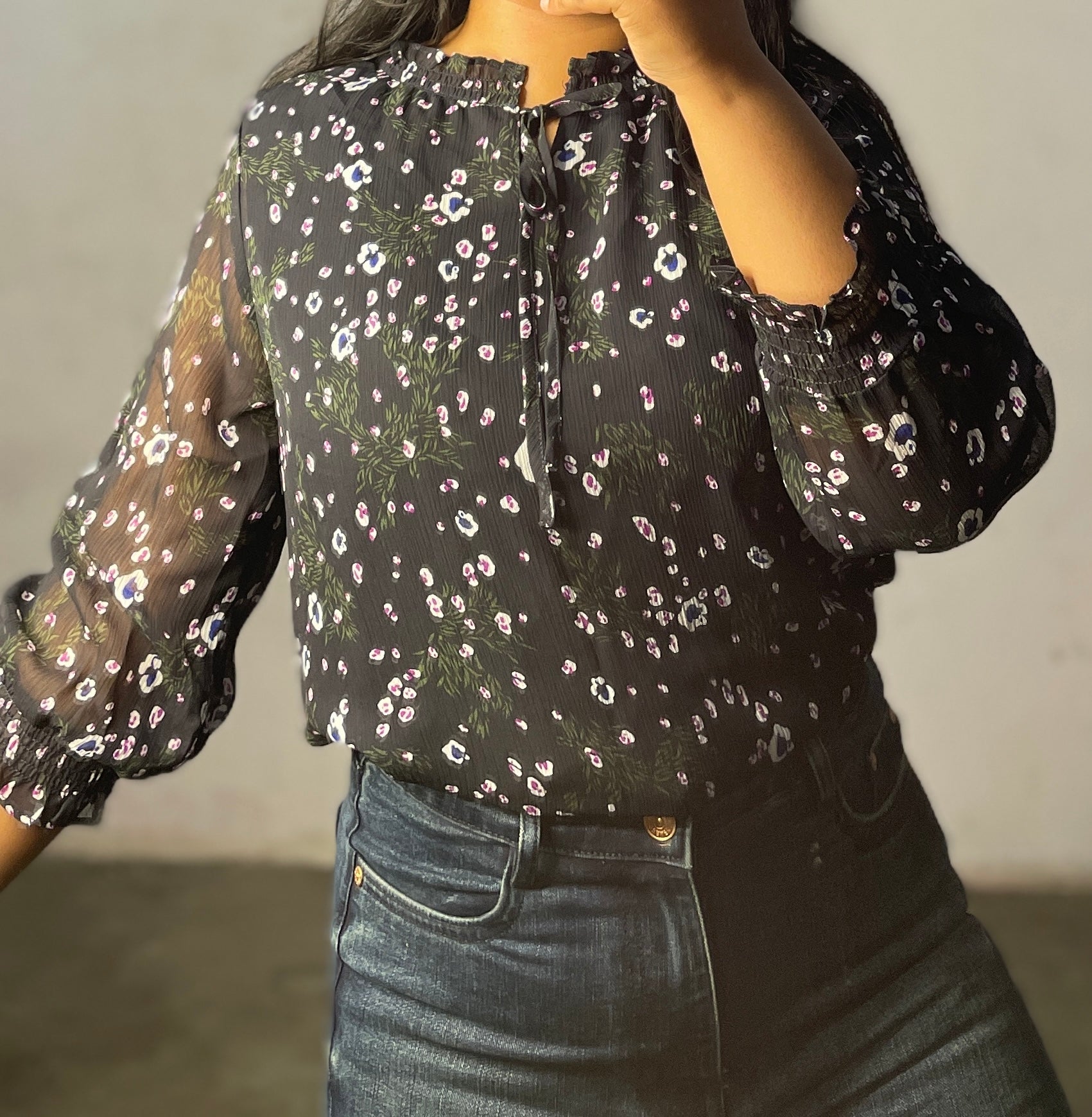Chiffon floral top