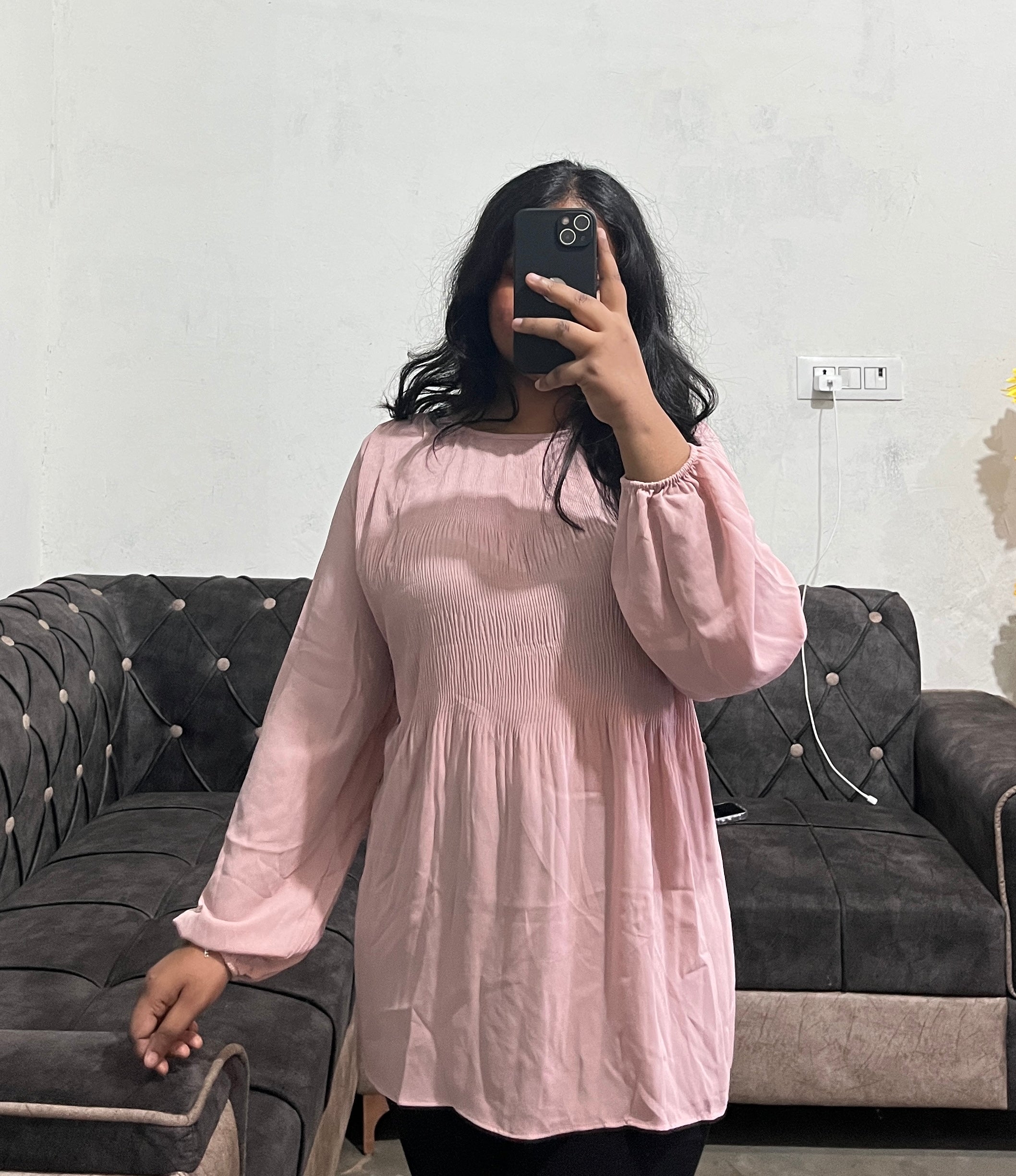 Subtle pink top