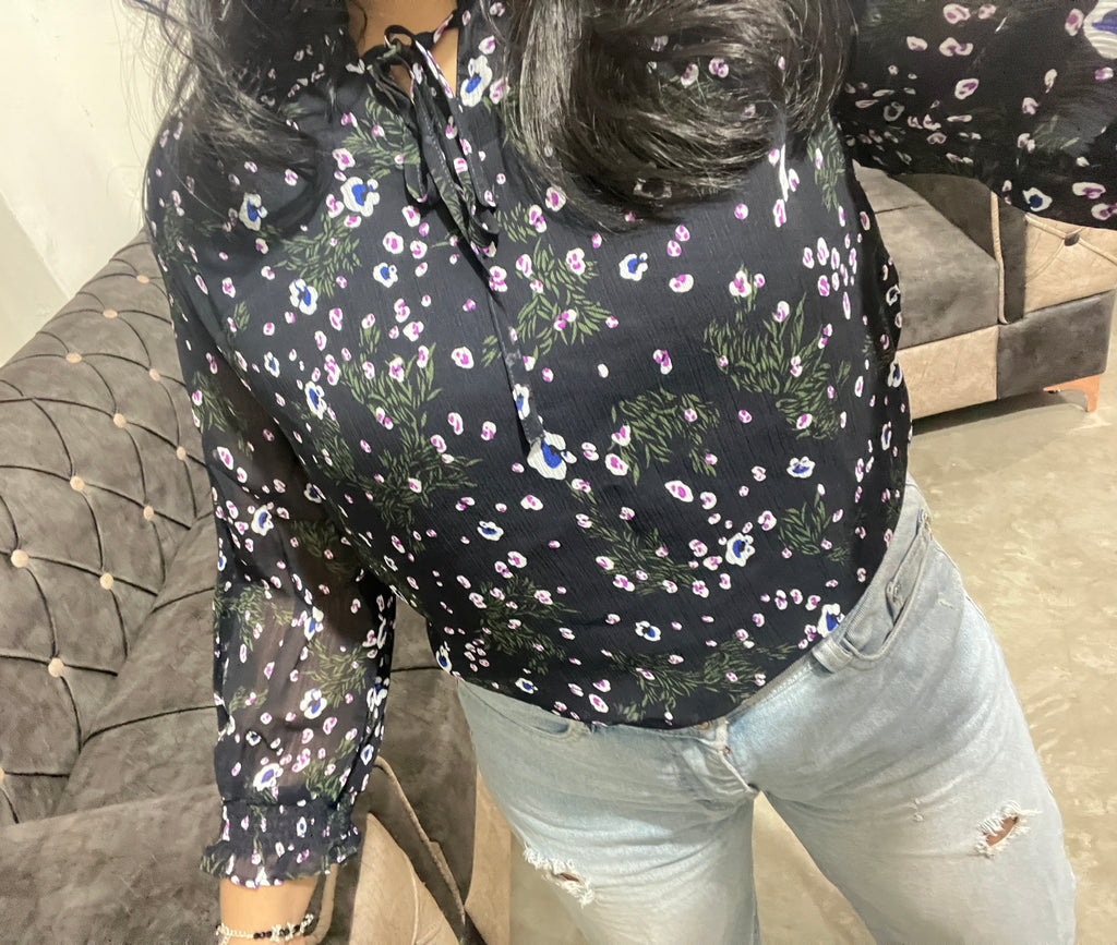 Chiffon floral top