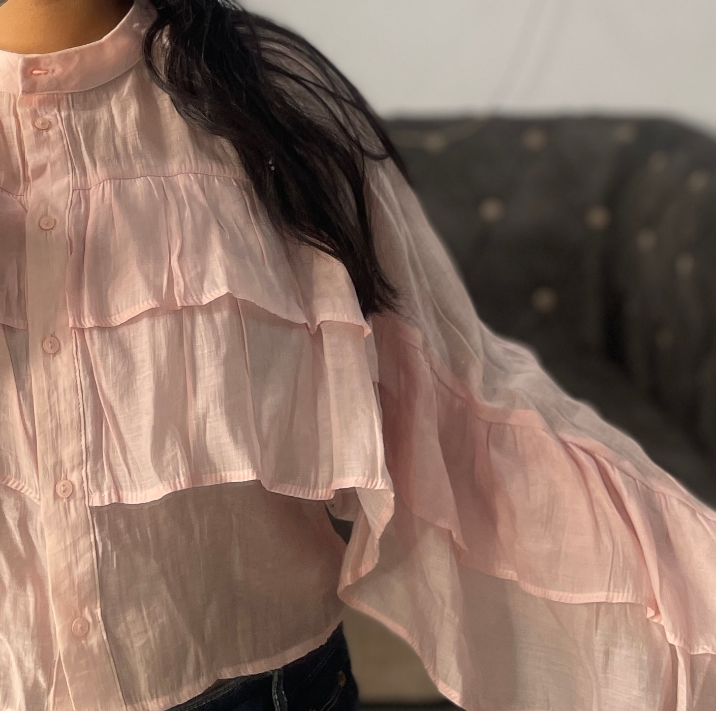 Z*RA sheer top