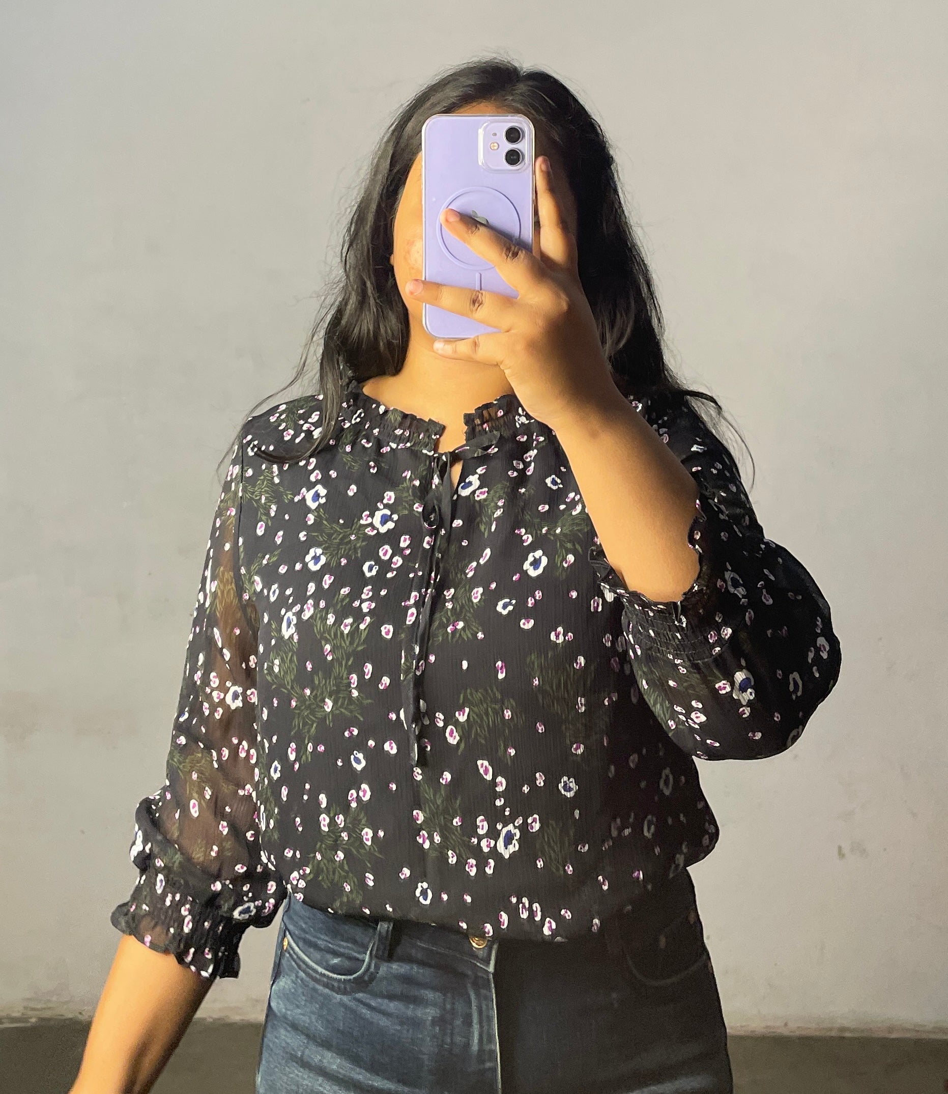 Chiffon floral top